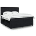 Pat box spring cu saltea, negru, 200x200 cm, catifea - WALTI WALTI