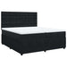Pat box spring cu saltea, negru, 200x200 cm, catifea - WALTI WALTI