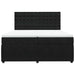 Pat box spring cu saltea, negru, 200x200 cm, catifea - WALTI WALTI