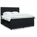 Pat box spring cu saltea, negru, 200x200 cm, catifea - WALTI WALTI