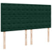 Pat box spring cu saltea, verde închis, 200x200 cm, catifea - WALTI WALTI