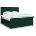 Pat box spring cu saltea, verde închis, 200x200 cm, catifea - WALTI WALTI
