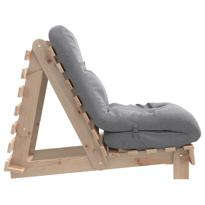 Canapea futon cu saltea, 60x206x11 cm, lemn masiv de pin - WALTI WALTI