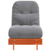 Canapea futon cu saltea, maro, 60x206x11 cm, lemn masiv de pin - WALTI WALTI
