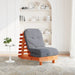 Canapea futon cu saltea, maro, 60x206x11 cm, lemn masiv de pin - WALTI WALTI