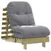 Canapea futon cu saltea, 60x206x11 cm, lemn de pin tratat - WALTI WALTI
