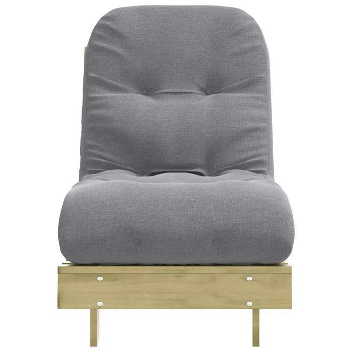 Canapea futon cu saltea, 60x206x11 cm, lemn de pin tratat - WALTI WALTI