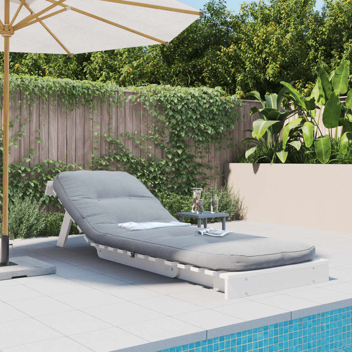Canapea futon cu saltea, alb, 70x206x11 cm, lemn masiv de pin - WALTI WALTI