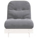 Canapea futon cu saltea, alb, 70x206x11 cm, lemn masiv de pin - WALTI WALTI
