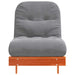 Canapea futon cu saltea, maro, 70x206x11 cm, lemn masiv de pin - WALTI WALTI
