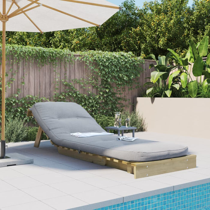 Canapea futon cu saltea, 70x206x11 cm, lemn de pin tratat - WALTI WALTI