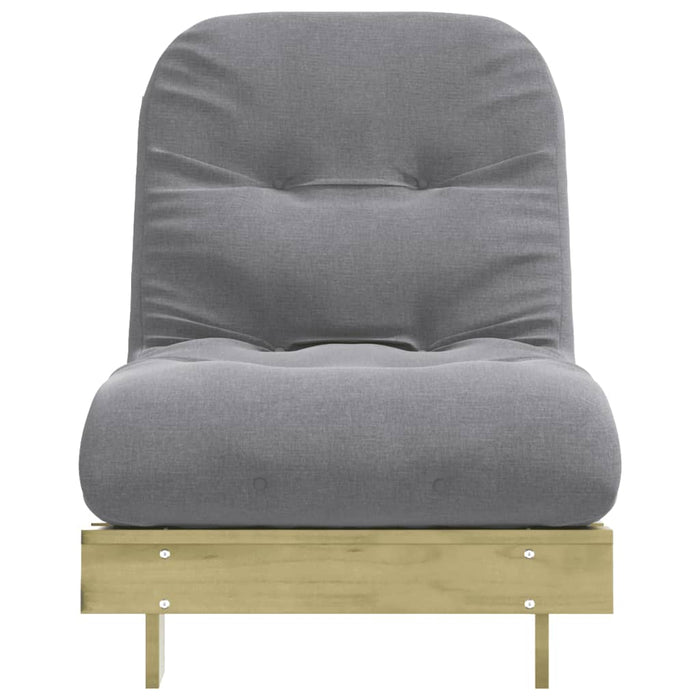 Canapea futon cu saltea, 70x206x11 cm, lemn de pin tratat - WALTI WALTI