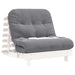 Canapea futon cu saltea, alb, 80x206x11 cm, lemn masiv de pin - WALTI WALTI