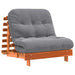 Canapea futon cu saltea, maro, 80x206x11 cm, lemn masiv de pin - WALTI WALTI