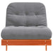 Canapea futon cu saltea, maro, 80x206x11 cm, lemn masiv de pin - WALTI WALTI