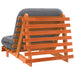 Canapea futon cu saltea, maro, 80x206x11 cm, lemn masiv de pin - WALTI WALTI