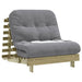 Canapea futon cu saltea, 80x206x11 cm, lemn de pin tratat - WALTI WALTI