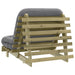 Canapea futon cu saltea, 80x206x11 cm, lemn de pin tratat - WALTI WALTI