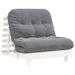 Canapea futon cu saltea, alb, 90x206x11 cm, lemn masiv de pin - WALTI WALTI