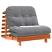 Canapea futon cu saltea, maro, 90x206x11 cm, lemn masiv de pin - WALTI WALTI