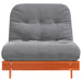 Canapea futon cu saltea, maro, 90x206x11 cm, lemn masiv de pin - WALTI WALTI