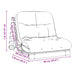 Canapea futon cu saltea, maro, 90x206x11 cm, lemn masiv de pin - WALTI WALTI