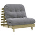 Canapea futon cu saltea, 90x206x11 cm, lemn de pin tratat - WALTI WALTI