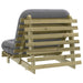Canapea futon cu saltea, 90x206x11 cm, lemn de pin tratat - WALTI WALTI