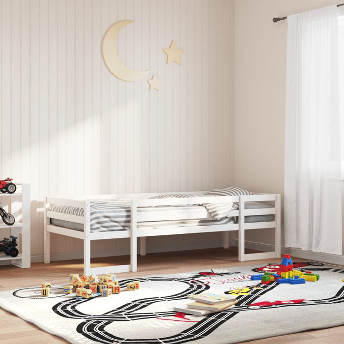 Cadru de pat pentru copii, alb, 90x200 cm, lemn masiv de pin - WALTI WALTI