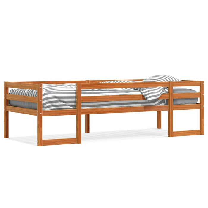 Cadru de pat pentru copii maro ceruit 90x200 cm lemn masiv pin - WALTI WALTI