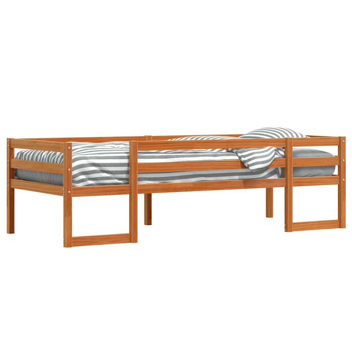 Cadru de pat pentru copii maro ceruit 90x200 cm lemn masiv pin - WALTI WALTI