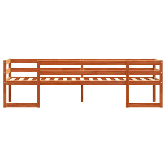 Cadru de pat pentru copii maro ceruit 90x200 cm lemn masiv pin - WALTI WALTI