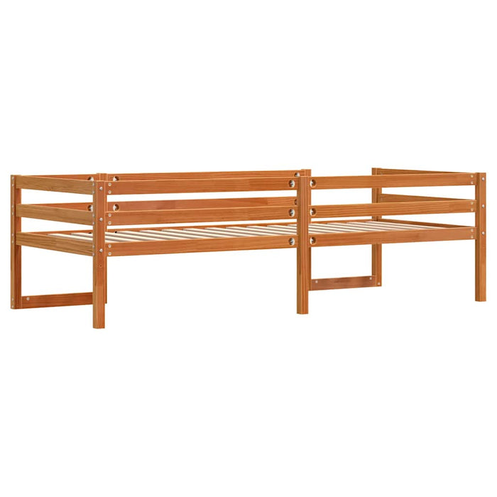 Cadru de pat pentru copii maro ceruit 90x200 cm lemn masiv pin - WALTI WALTI