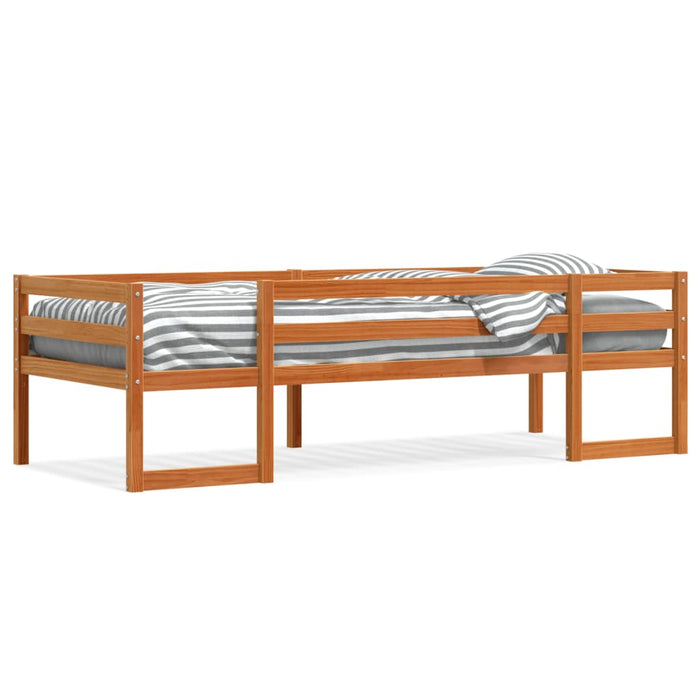 Cadru de pat pentru copii maro ceruit 90x190 cm lemn masiv pin - WALTI WALTI