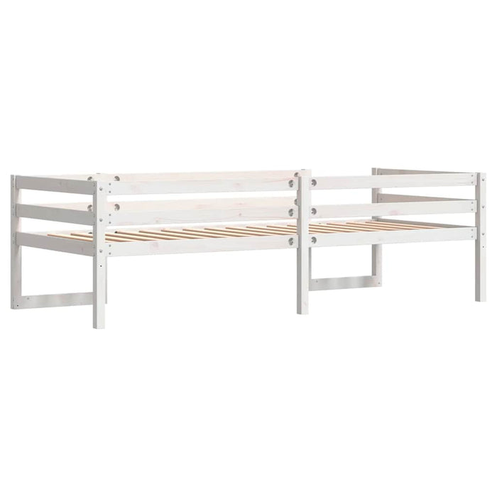 Cadru de pat pentru copii, alb, 75x190 cm, lemn masiv de pin - WALTI WALTI