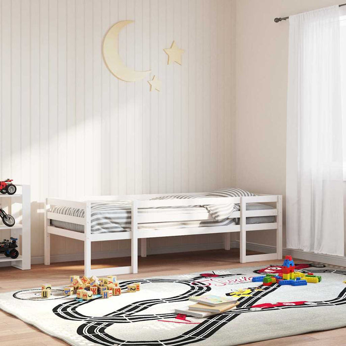 Cadru de pat pentru copii, alb, 75x190 cm, lemn masiv de pin - WALTI WALTI