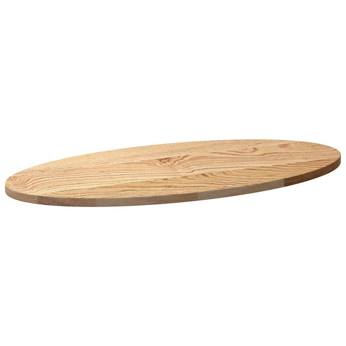 Blat de masă 80x40x2 cm lemn masiv de stejar oval - WALTI WALTI