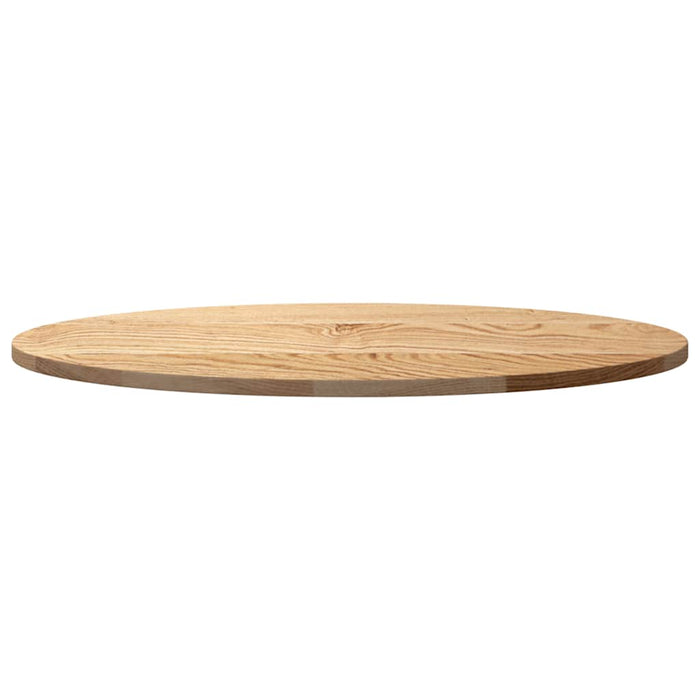 Blat de masă 80x40x2 cm lemn masiv de stejar oval - WALTI WALTI
