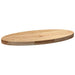 Blat de masă 80x40x4 cm lemn masiv de stejar oval - WALTI WALTI