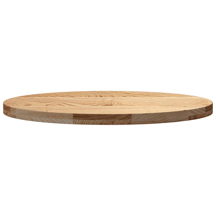 Blat de masă 80x40x4 cm lemn masiv de stejar oval - WALTI WALTI