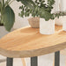 Blat de masă 80x40x4 cm lemn masiv de stejar oval - WALTI WALTI