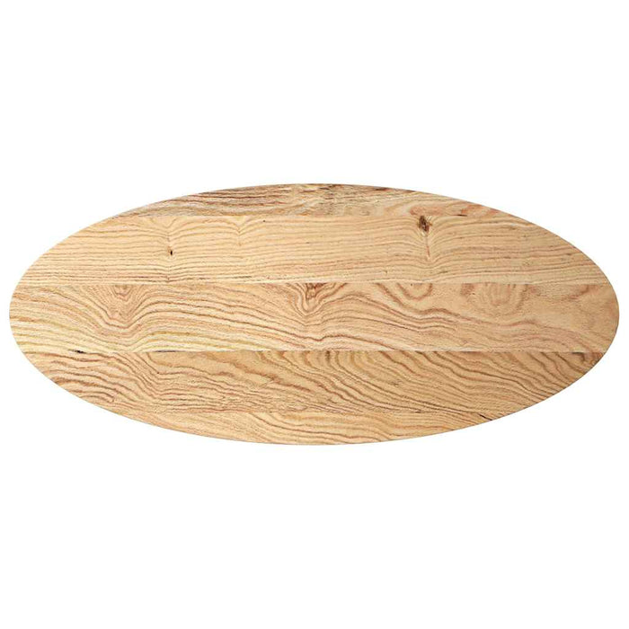Blat de masă 140x60x4 cm lemn masiv de stejar oval - WALTI WALTI