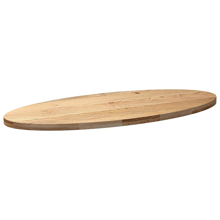 Blat de masă 140x60x4 cm lemn masiv de stejar oval - WALTI WALTI