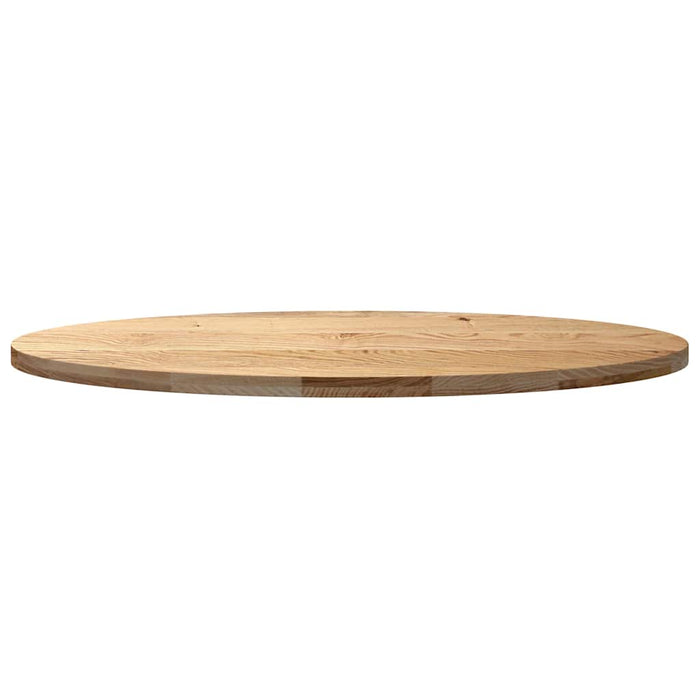 Blat de masă 140x60x4 cm lemn masiv de stejar oval - WALTI WALTI