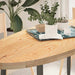 Blat de masă 140x60x4 cm lemn masiv de stejar oval - WALTI WALTI