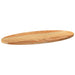 Blat de masă maro deschis 80x40x2 cm lemn masiv de stejar oval - WALTI WALTI