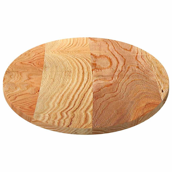 Blat de masă maro deschis 120x60x2 cm lemn masiv de stejar oval - WALTI WALTI