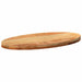 Blat de masă maro deschis 80x40x4 cm lemn masiv de stejar oval - WALTI WALTI