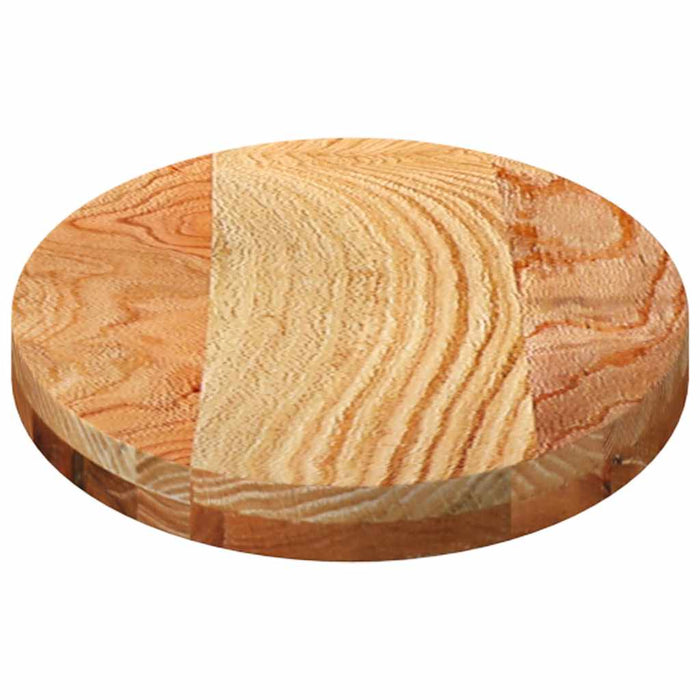Blat de masă maro deschis 80x40x4 cm lemn masiv de stejar oval - WALTI WALTI
