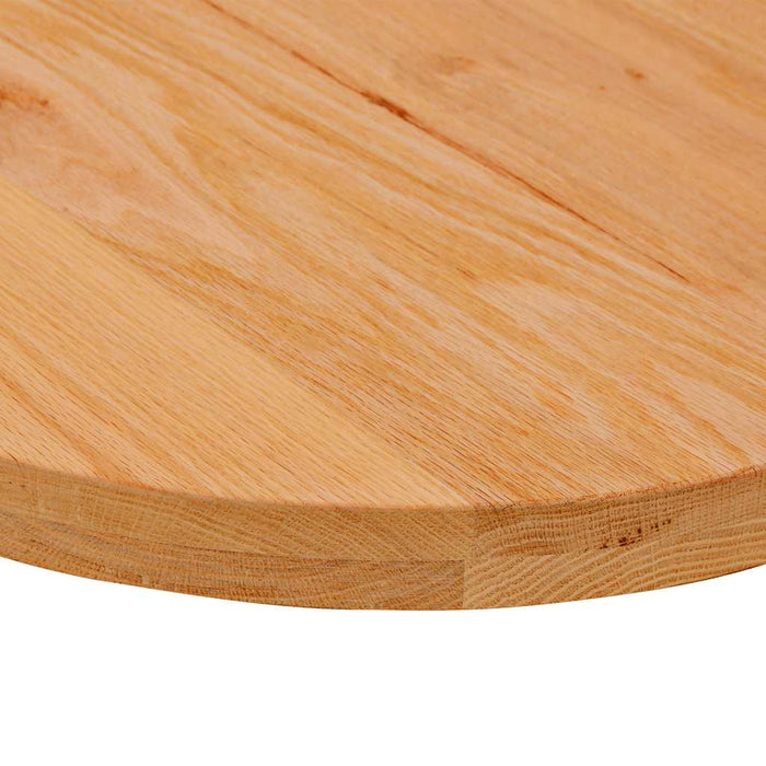 Blat de masă maro deschis 80x40x4 cm lemn masiv de stejar oval - WALTI WALTI